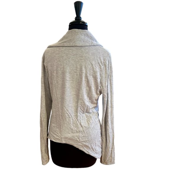 Helmut Lang Villonous Asymmetrical Light Gray Biker Jacket Size M - Picture 6 of 15